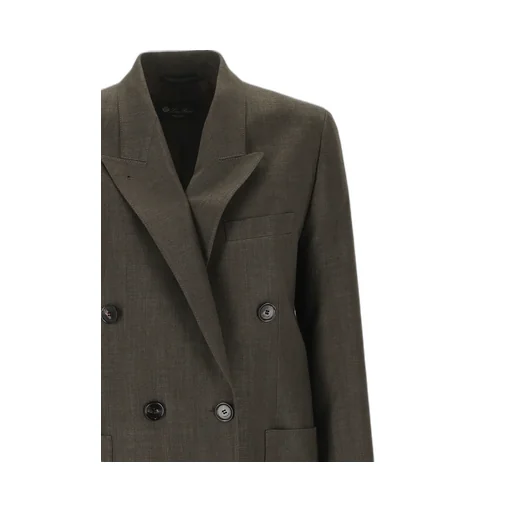 Loro Piana Double-Breasted Tailored Blazer