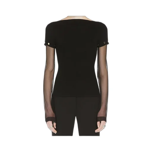 Fitted Jumper In Stretch Viscose