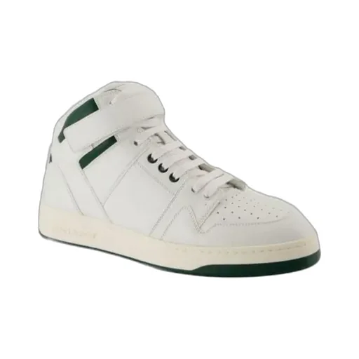 Saint Laurent Lax Round Toe Lace-Up Sneakers