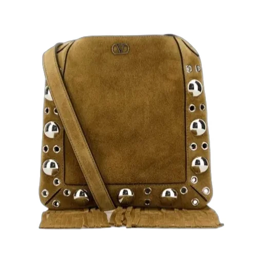 Valentino Nellcte Vlogo Signature Fringed Shoulder Bag