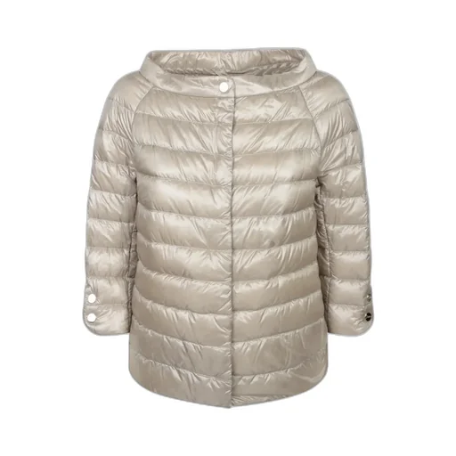Herno Collarless Quilted Jacket