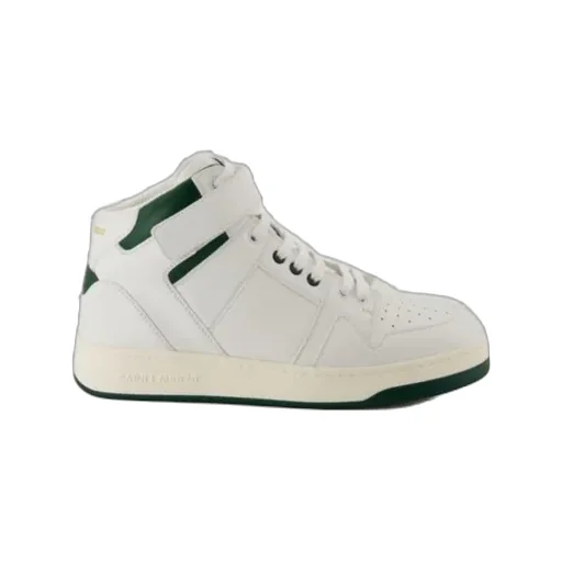 Saint Laurent Lax Round Toe Lace-Up Sneakers