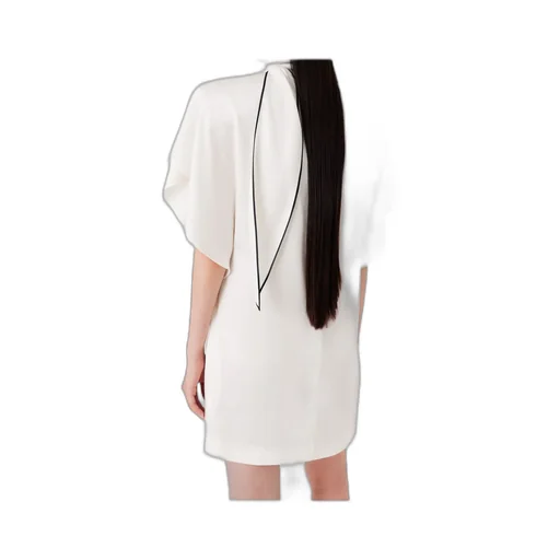 Stella Mccartney Mock-Neck Draped Mini Dress