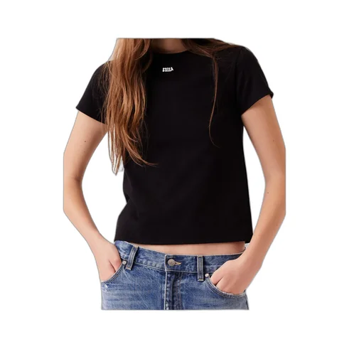 Stella Mccartney Logo-Charm Crewneck T-Shirt