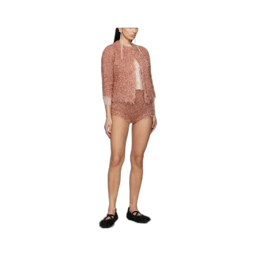 Simone Rocha Slim Bow Ribbon Drop Earrings