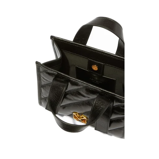 Off-White Quilted Tote Bag