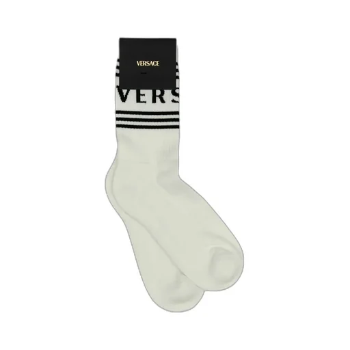 Versace Logo Detailed Ribbed Socks