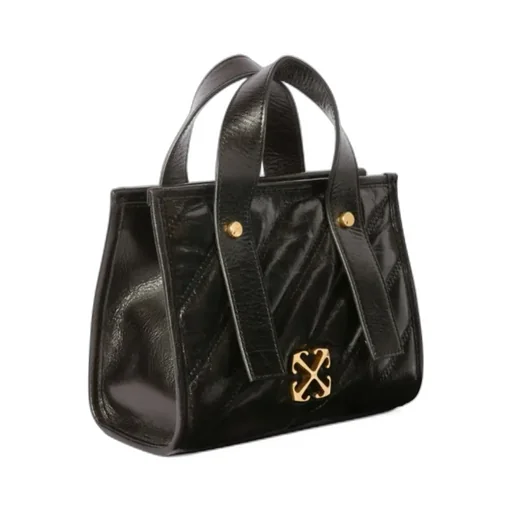 Off-White Quilted Tote Bag
