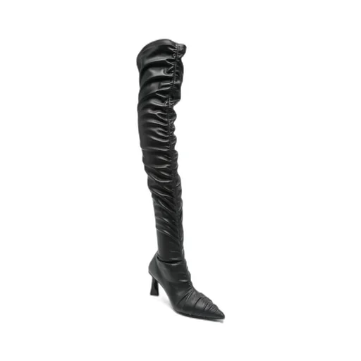 Stella Mccartney Elsa Ruched Thigh-High Boots