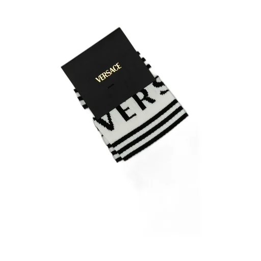 Versace Logo Detailed Ribbed Socks