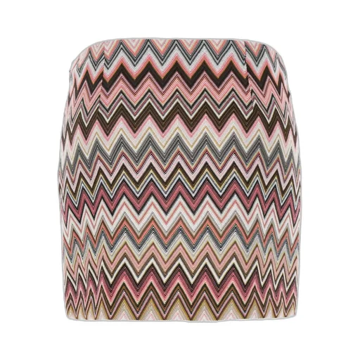 Missoni Zigzag Woven Front Slit Mini Skirt