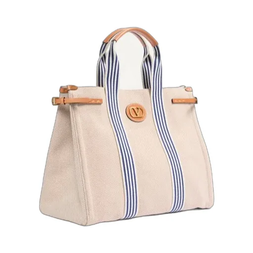Valentino Antibes Logo Plaque Large Top Handle Bag
