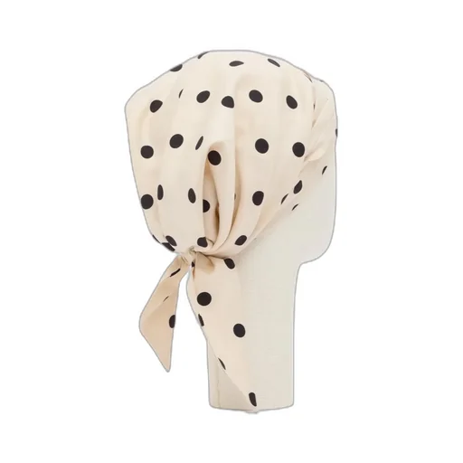 Valentino Polka Dot-Printed Gathered Head Scarf