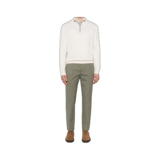 Pleated Tapered Trousers