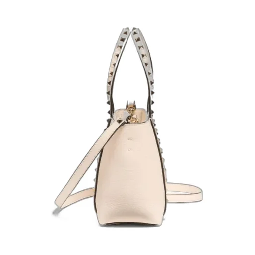 Valentino Garavani Rockstud Small Shopping Bag In Grainy Calfskin