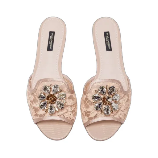 Dolce & Gabbana Embellished Slip-On Sandals