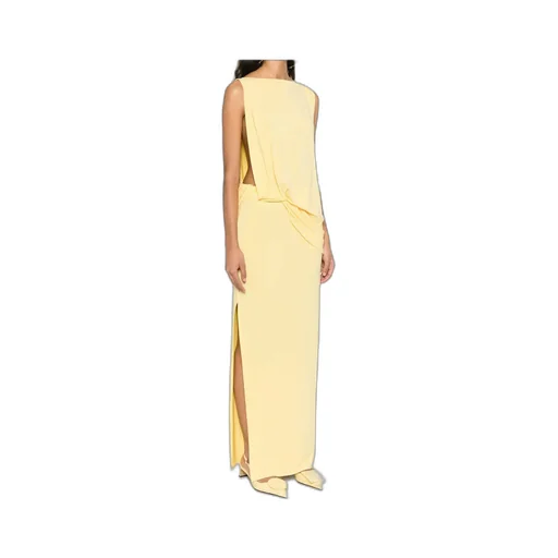 Jacquemus Twist Detailed Long Dress