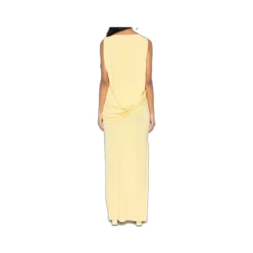 Jacquemus Twist Detailed Long Dress