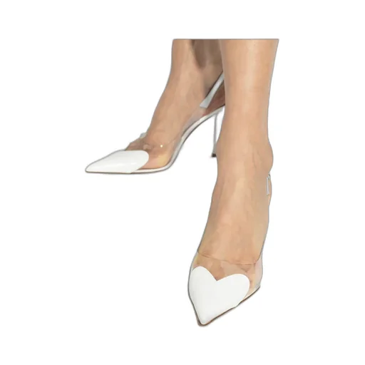 AlaÏA Le Coeur Pointed Toe Slingback Pumps