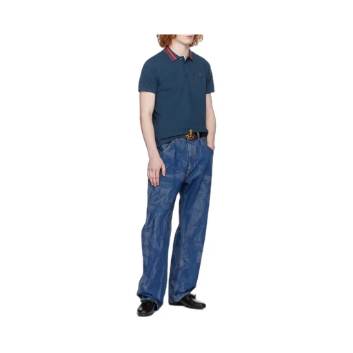 Vivienne Westwood Orb Embroidered Short-Sleeved Polo Shirt
