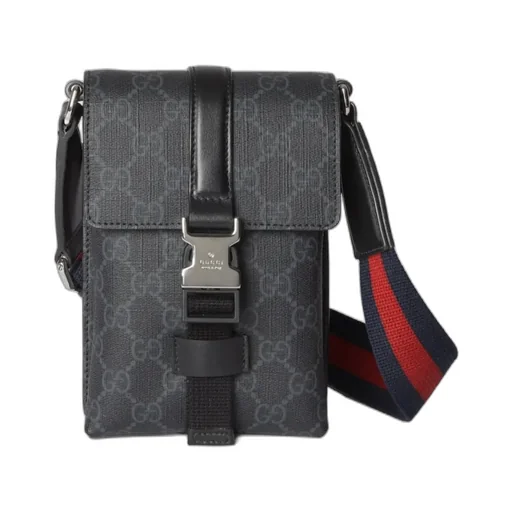 Gucci Monogrammed Buckle Detailed Clutch Bag