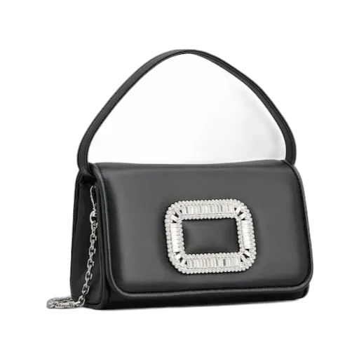 Roger Vivier Embellished Foldover Top Tote Bag