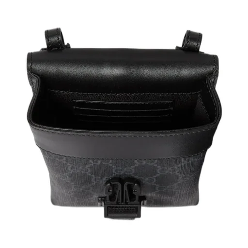Gucci Monogrammed Buckle Detailed Clutch Bag