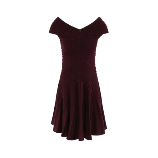 AlaÏA V-Neck Knitted Dress