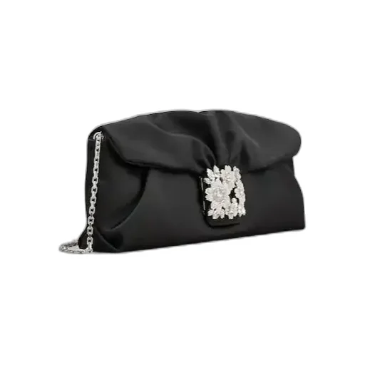 Roger Vivier Effrolessons Embellished Foldover Top Clutch Bag