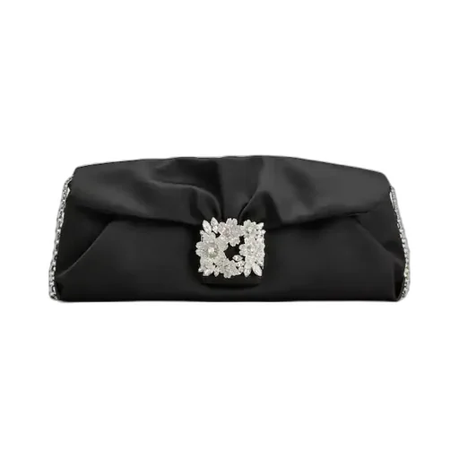Roger Vivier Effrolessons Embellished Foldover Top Clutch Bag