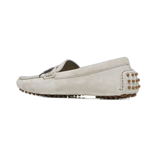 Brunello Cucinelli Almond-Toe Slip-On Loafers