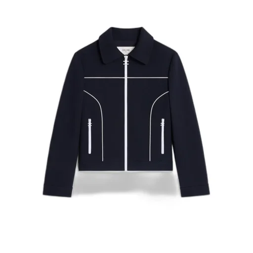 Chelsea Blouson Jacket In Gauffered Double Wool