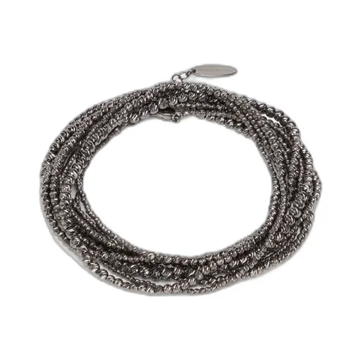 Beaded Sterling Silver Bracelet
