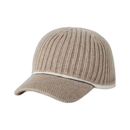 Stripe-Detail Knitted Cap