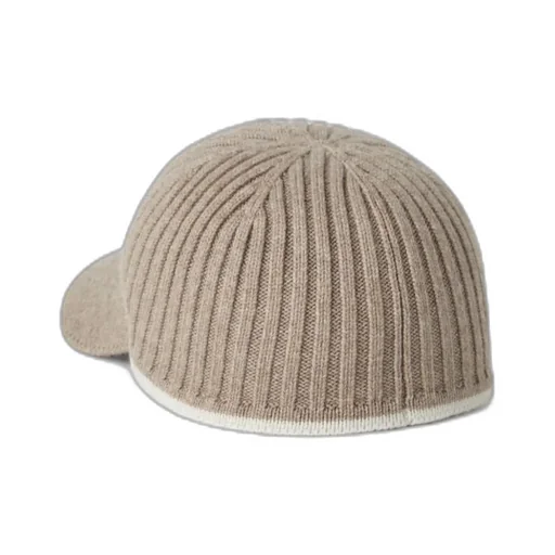 Stripe-Detail Knitted Cap