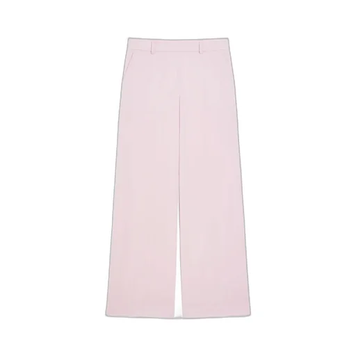 Wool Canvas Palazzo Trousers