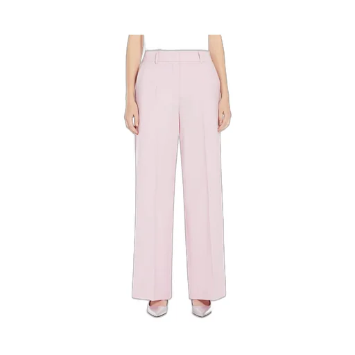 Wool Canvas Palazzo Trousers