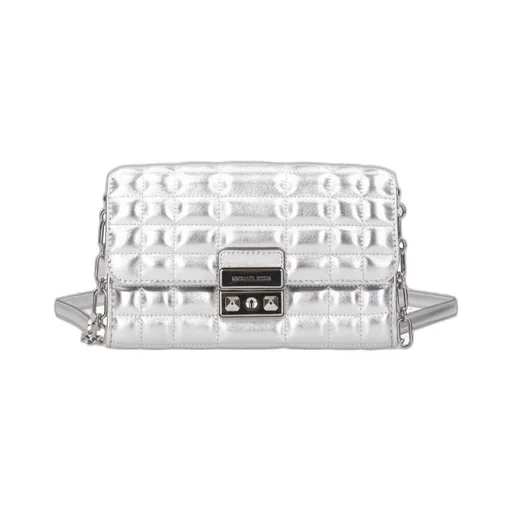 Michael Kors Tribeca Large Metallic Crossbody Bag
