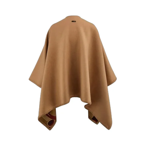 Ferragamo Nadir Print Reversible Cape