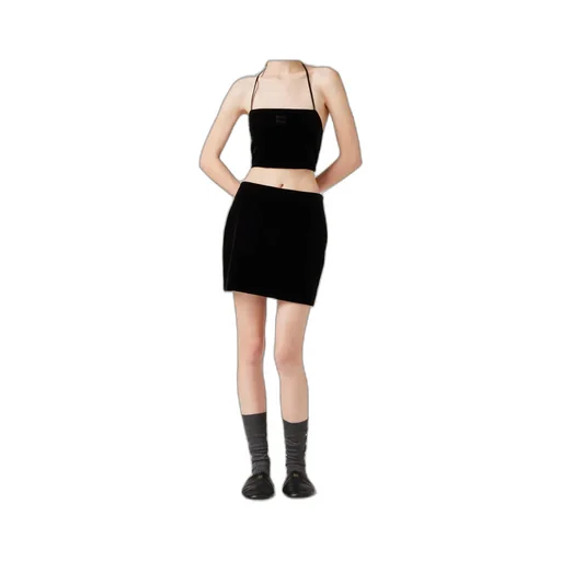 Miu Miu Zip-Up Mini Skirt