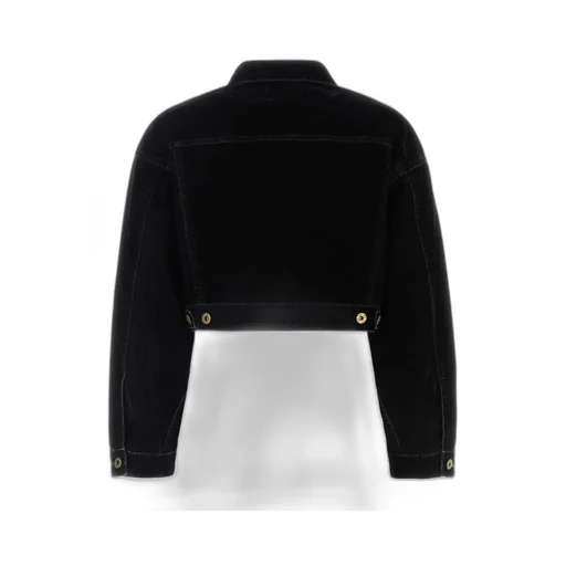 Miu Miu Buttoned Cropped Velvet Jacket