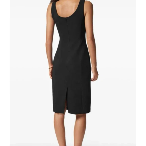 Versace Safety Pin-Detailed Sleeveless Midi Dress