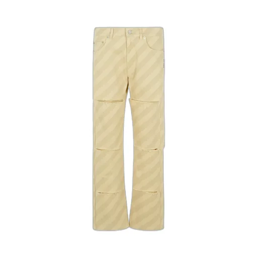 Marni Striped Straight Leg Jeans
