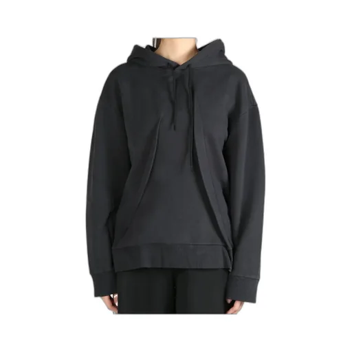 Mm6 Maison Margiela Pleat Detailed Drawstring Hoodie