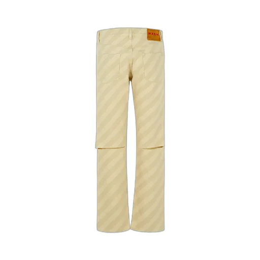 Marni Striped Straight Leg Jeans