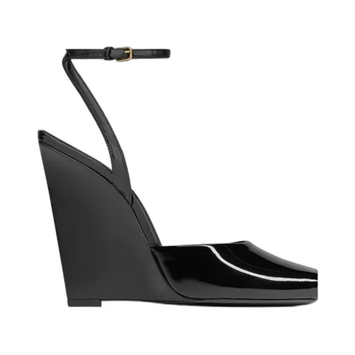 Saint Laurent La Scandale Wedge Sandals