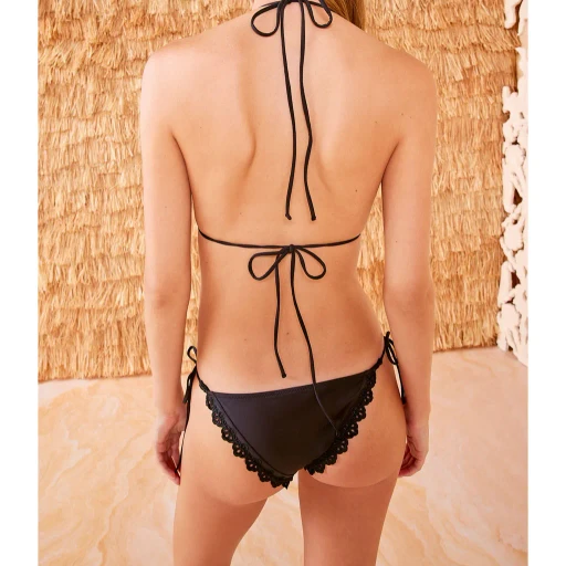 Lace-Trim Bikini Top