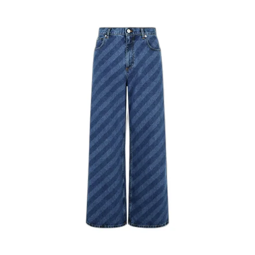 Marni Striped Wide Leg Jeans
