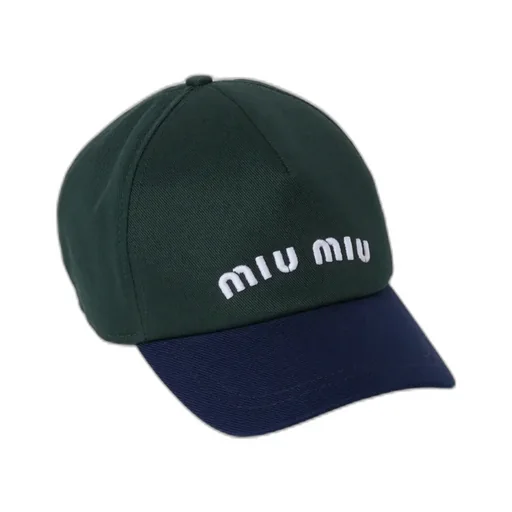 Miu Miu Drill Logo-Embroidered Baseball Cap