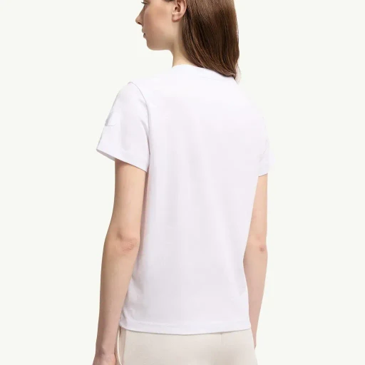 Ribbon Logo Cotton T-Shirt